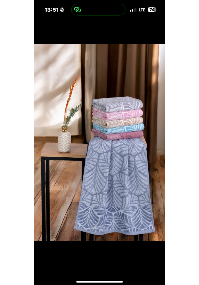 50X90 KISMİ KADİFE ARORA SERİSİ MİDYE DESEN