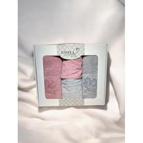 KISMİ KADİFE HAMAM TAKIMI ÇINAR DESEN (7)