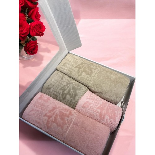 KISMİ KADİFE HAMAM TAKIMI ÇINAR DESEN (10)