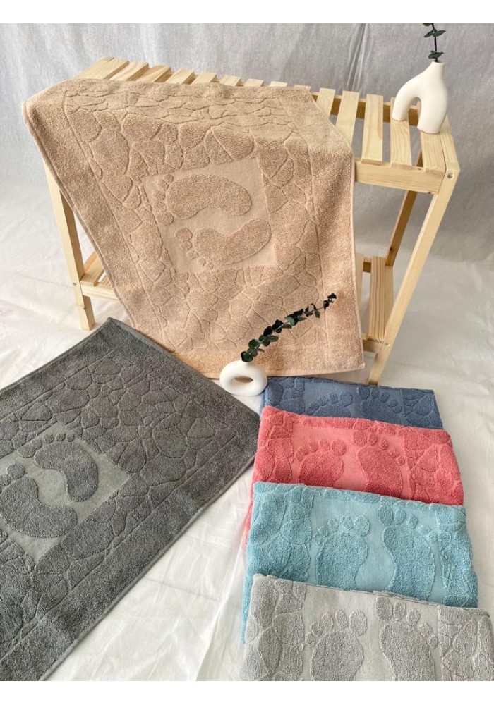 EKO 50*70 AYAK HAVLUSU & PASPAS 16/1 POLİCOTON İPLİK